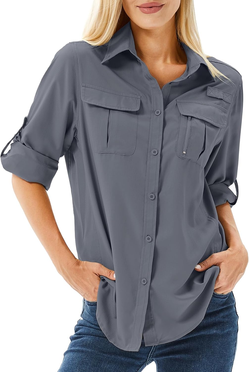 Women's UPF 50 Long Sleeve Sun Protection Shirts for Outdoor Fun