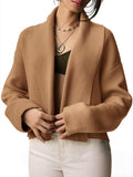 Cropped Cardigan Open Front Shawl Sweater Jacket - Soft, Versatile Fit
