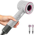 Shockproof Rhinestone Case for Dyson Hair Dryer (Bling Silver)