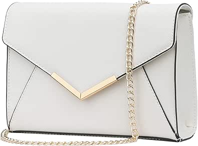 KKXIU Elegant Faux Leather Evening Clutch Purse for Parties