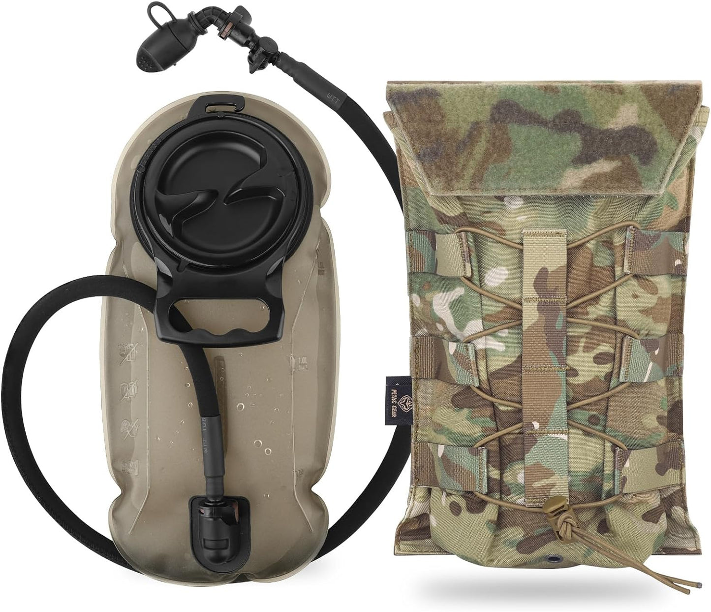 Tactical Hydration Pack for Molle Carrier Pouch by PETAC GEAR