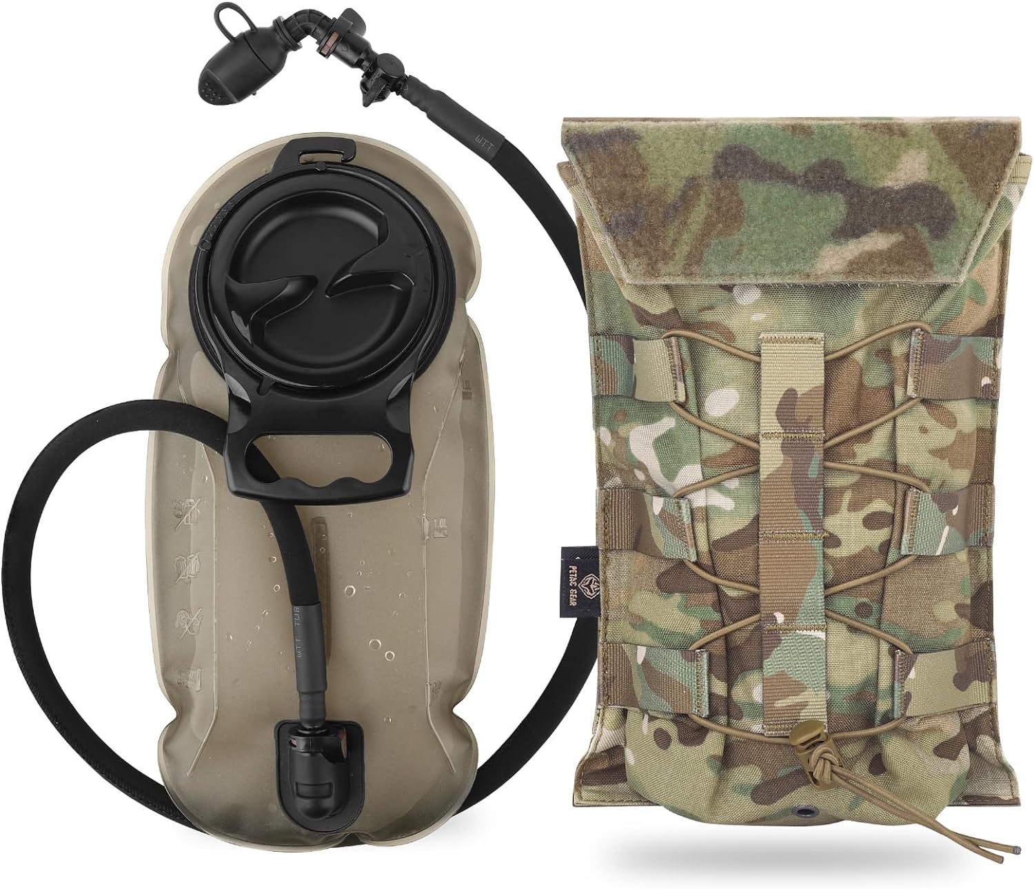 Tactical Hydration Pack for Molle Carrier Pouch by PETAC GEAR