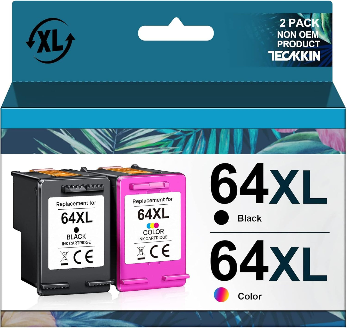 64XL Ink Cartridges Combo Pack for HP Envy Photo Printers