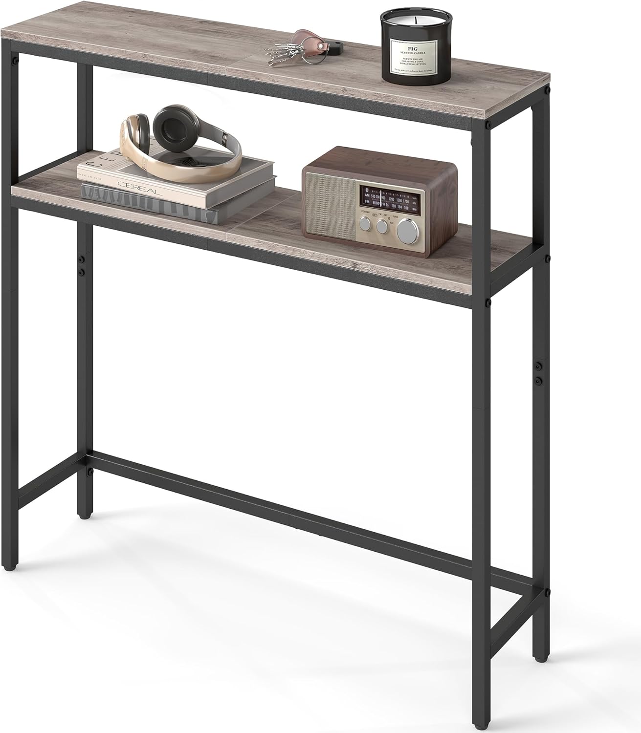 VASAGLE Console Table with 2 Shelves for Modern Living Spaces