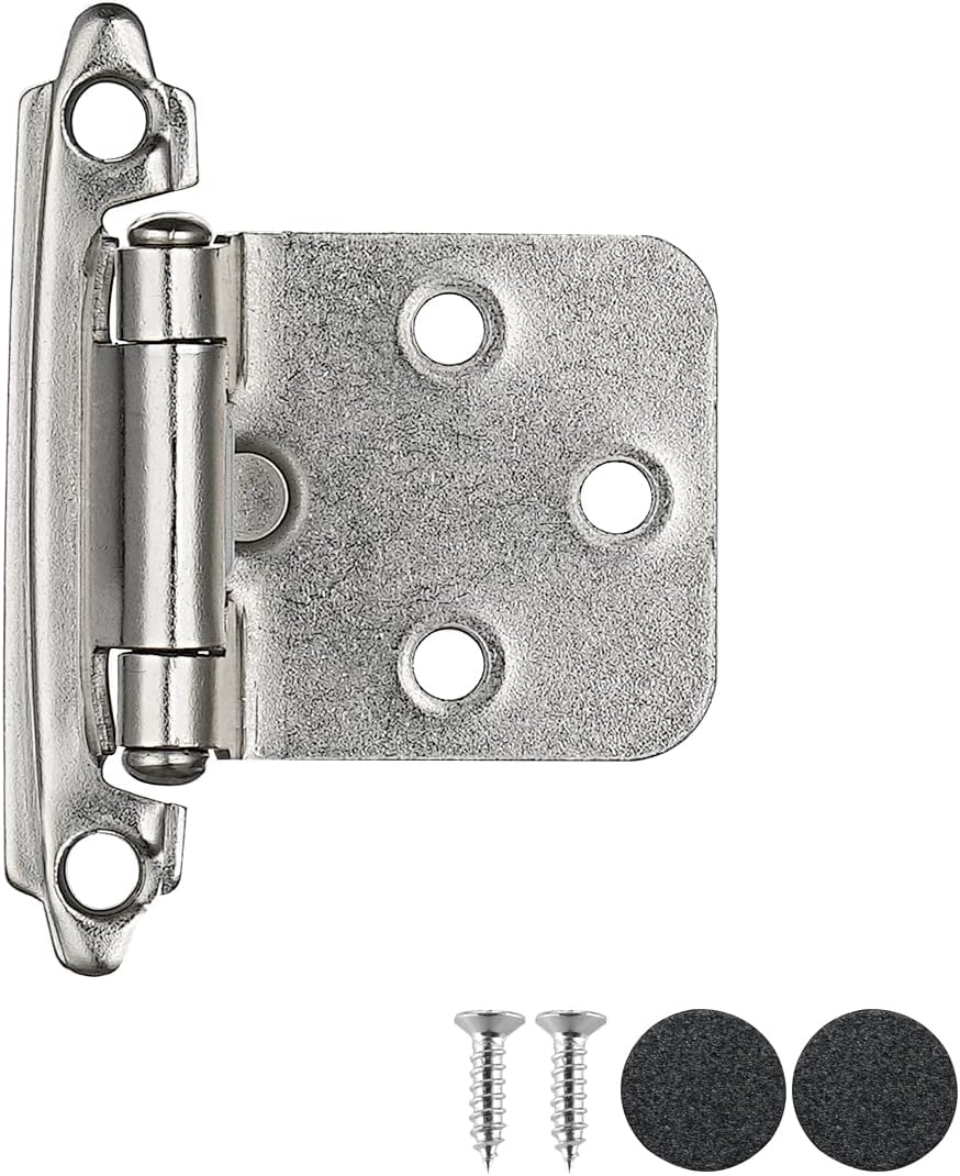JQK 1/2 Inch Overlay Cabinet Door Hinges for Kitchen Cabinets