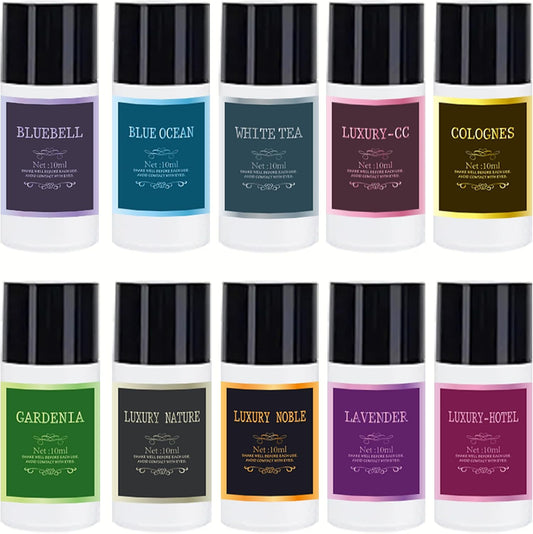 Portable Rechargeable Car Air Freshener - 10pc Mixed Scents