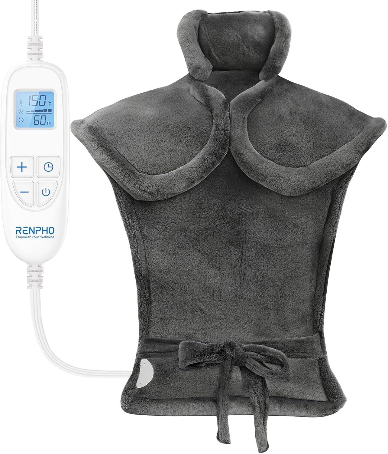 RENPHO Electric Heating Pad for Back Pain Relief and Comfort