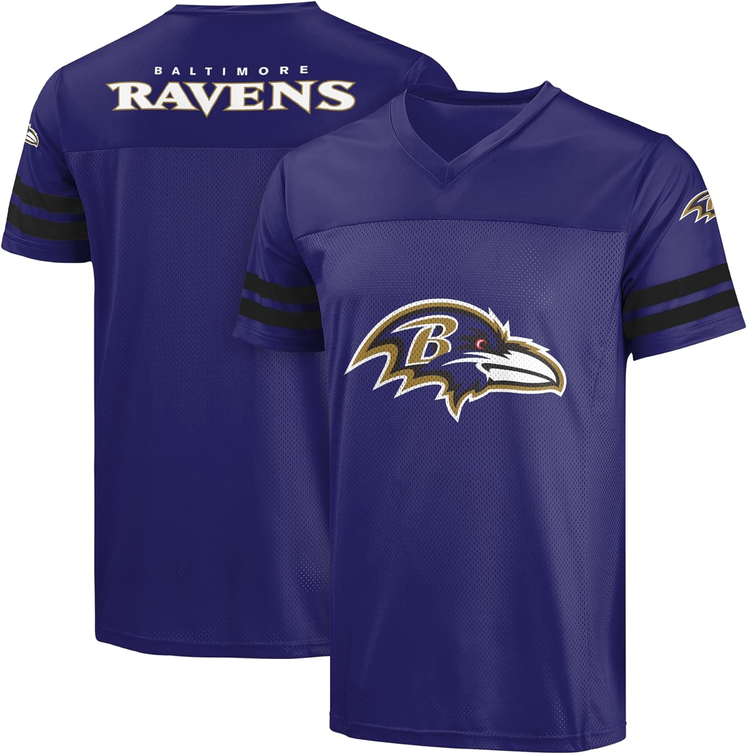 FOCO NFL Men's Game Day V-Neck Top with Team Colors and Logo