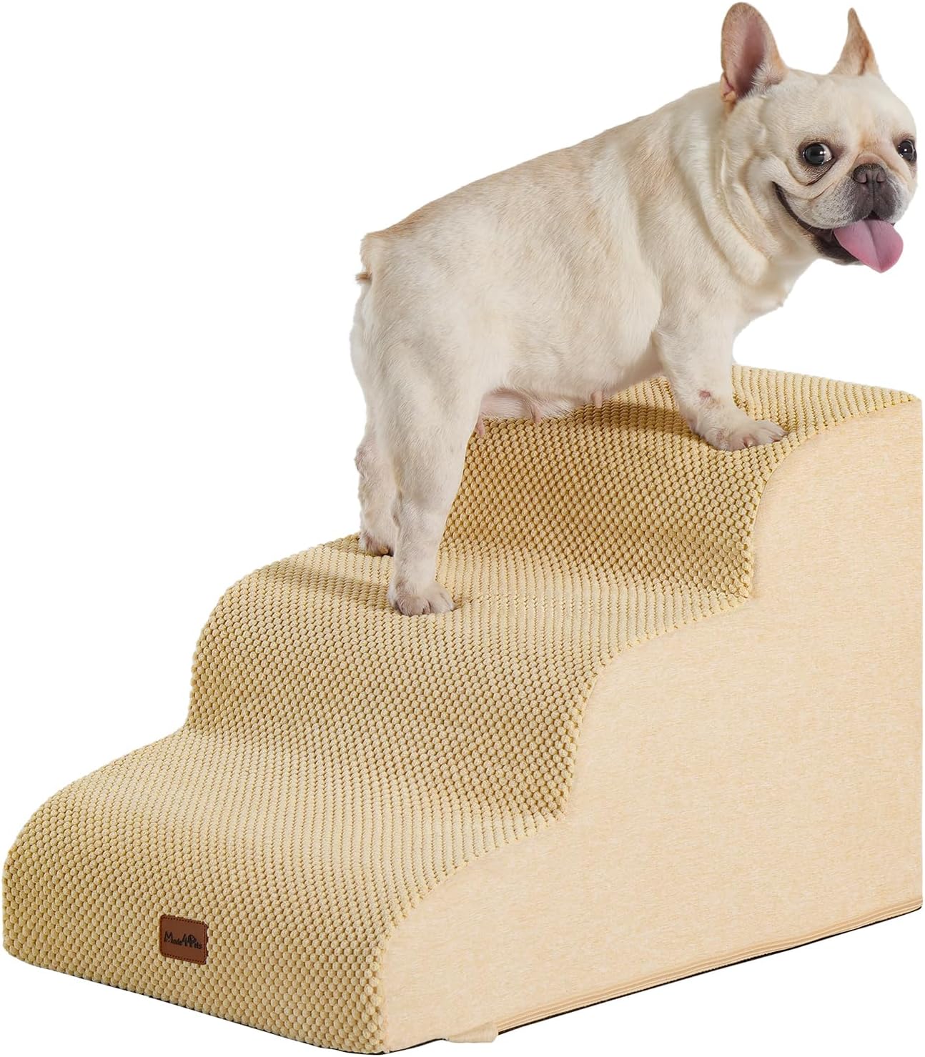 Made4Pets Dog Stairs Ramp for Small Dogs - 3-Step Pet Steps