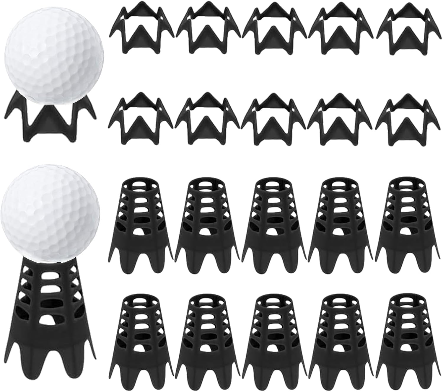 Ruyshu Golf Tees: Dual Size Pack for Ultimate Home Practice