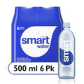 Smartwater vapor distilled premium water 16.9 Fl Oz pack of 6 - Clean