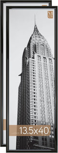 MCS Trendsetter 13.5x40 Poster Frame Black High-Gloss - 2-Pack
