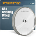 POWERTEC CBN Grinding Wheel 8 in 180 Grit - Precision Sharpening