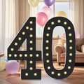 4FT Marquee Light Up Numbers for 40th Birthday Party Decor