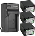 Kastar 3-Pack NP-FH100 Battery and AC Wall Charger - Long Run Power