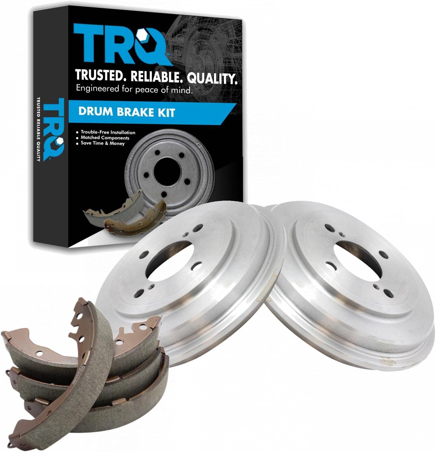 Rear Brake Drum and Shoe Kit for Honda Fit - Direct Fit Replacement