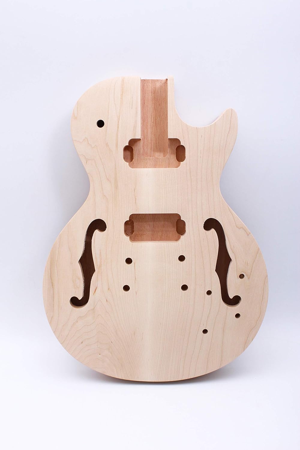 Yinfente Semi-Hollow Mahogany Maple Electric Guitar Body Set