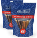 ValueBull Bully Sticks for Large Dogs, Jumbo 6 in - Long Lasting Chew