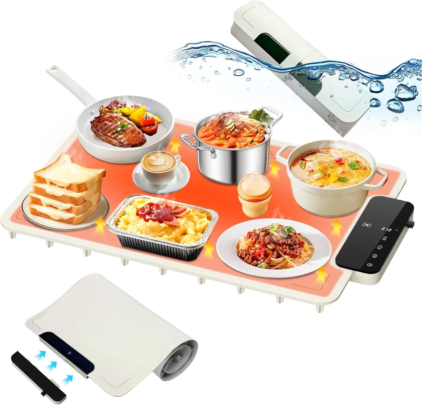 Warming Mat for Food - Waterproof Electric Food Warming Tray