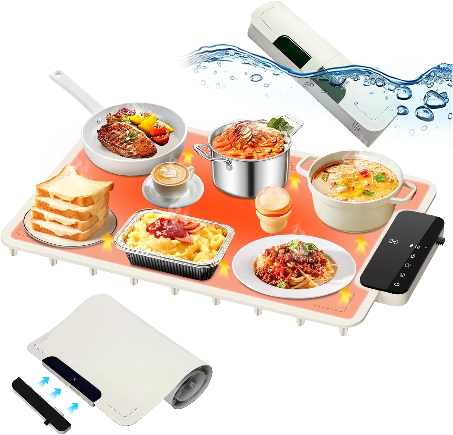 Warming Mat for Food - Waterproof Electric Food Warming Tray