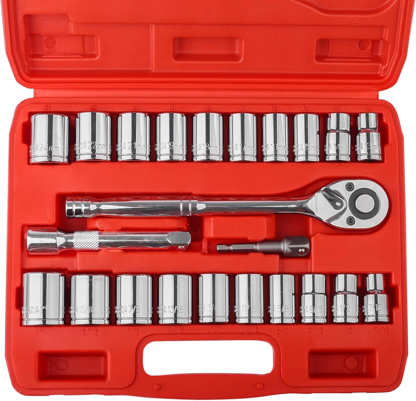 Egofine 1/2 Drive Socket Set for Home Improvement and Repairs