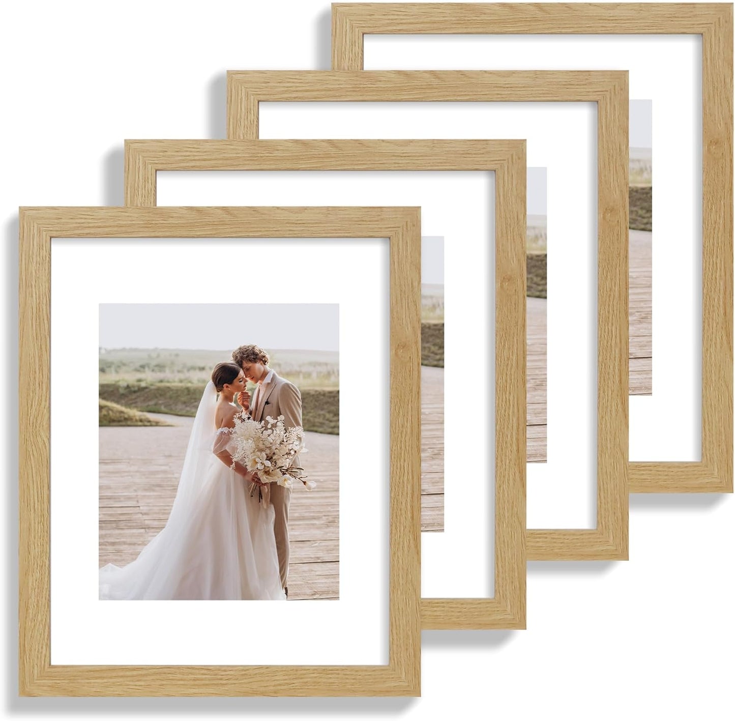 11x14 Picture Frame Set of 4 for Wall Mounting and Display