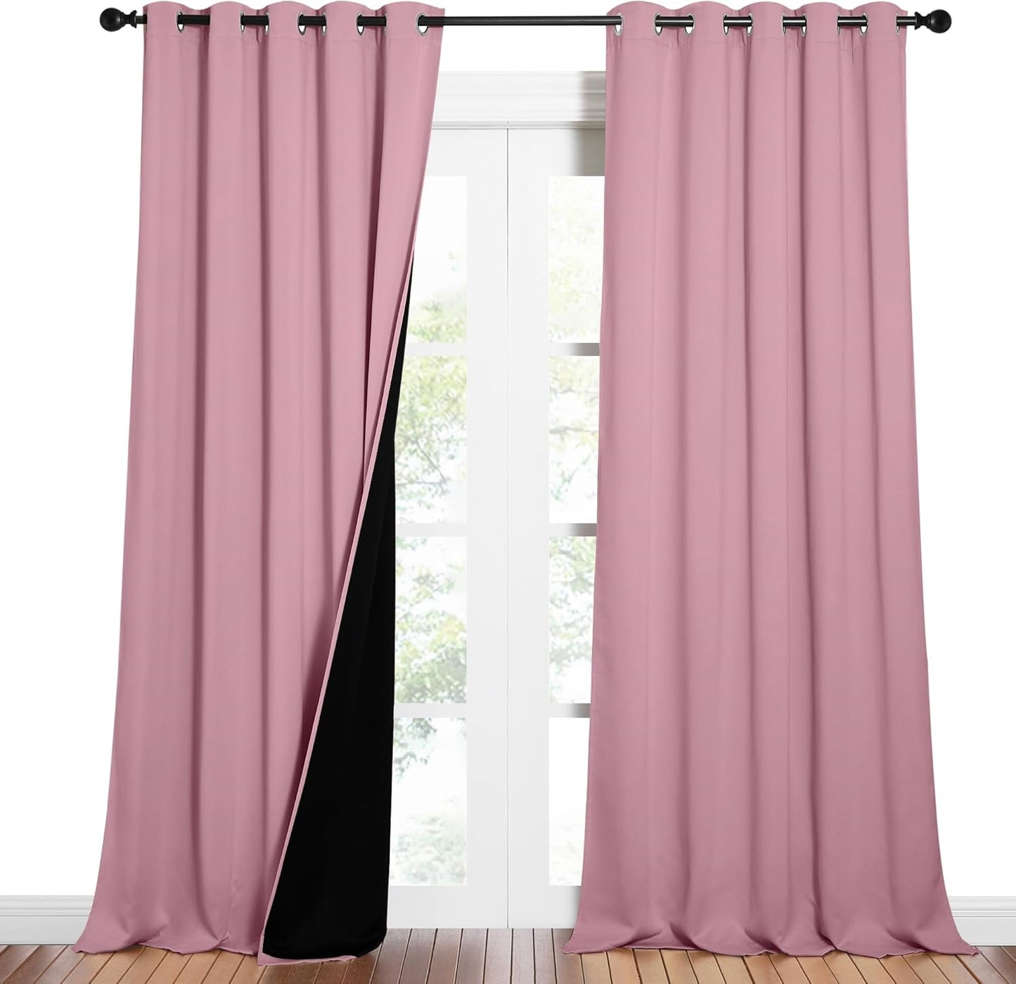 NICETOWN Total Shade Curtains for Villa and Dorm Windows