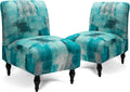 Armless Accent Slipper Chair Cover Slipcover - Stretch Fit Protector