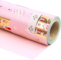 30 Inch Reversible Holiday Wrapping Paper for Christmas Gifts