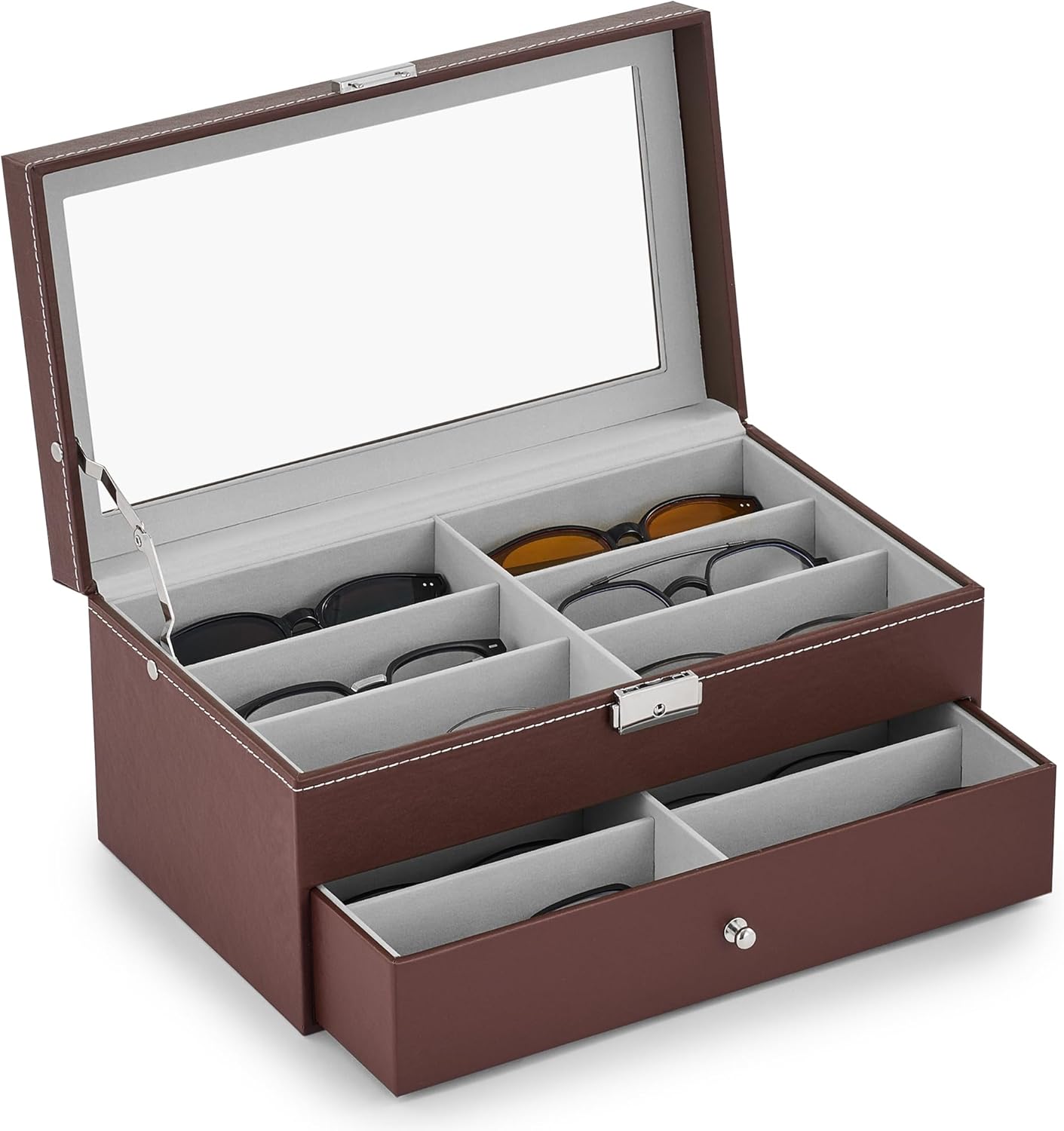 CO-Z Sunglasses Organizer with 12 Slots for Eyewear Storage