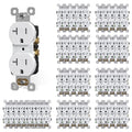 20 amp Outlet Duplex Tamper Resistant Receptacle - Heavy Duty 50 Pack