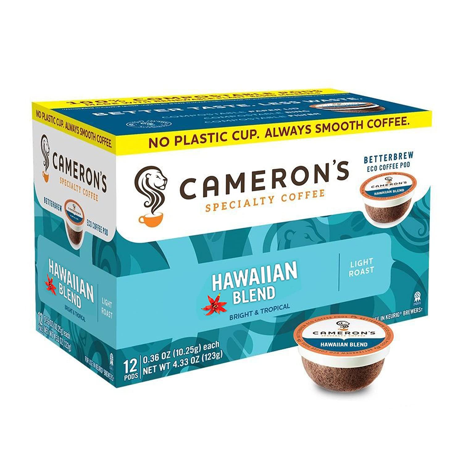 Cameron's Coffee Kona Blend Pods - Rich Flavor!