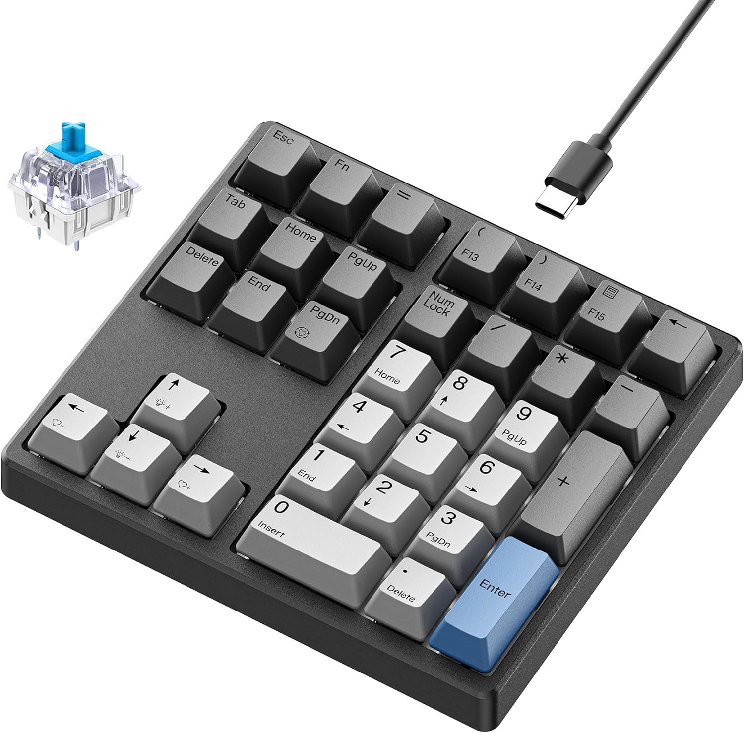 Mechanical Number Pad with Gateron Switches for Enhanced Efficiency