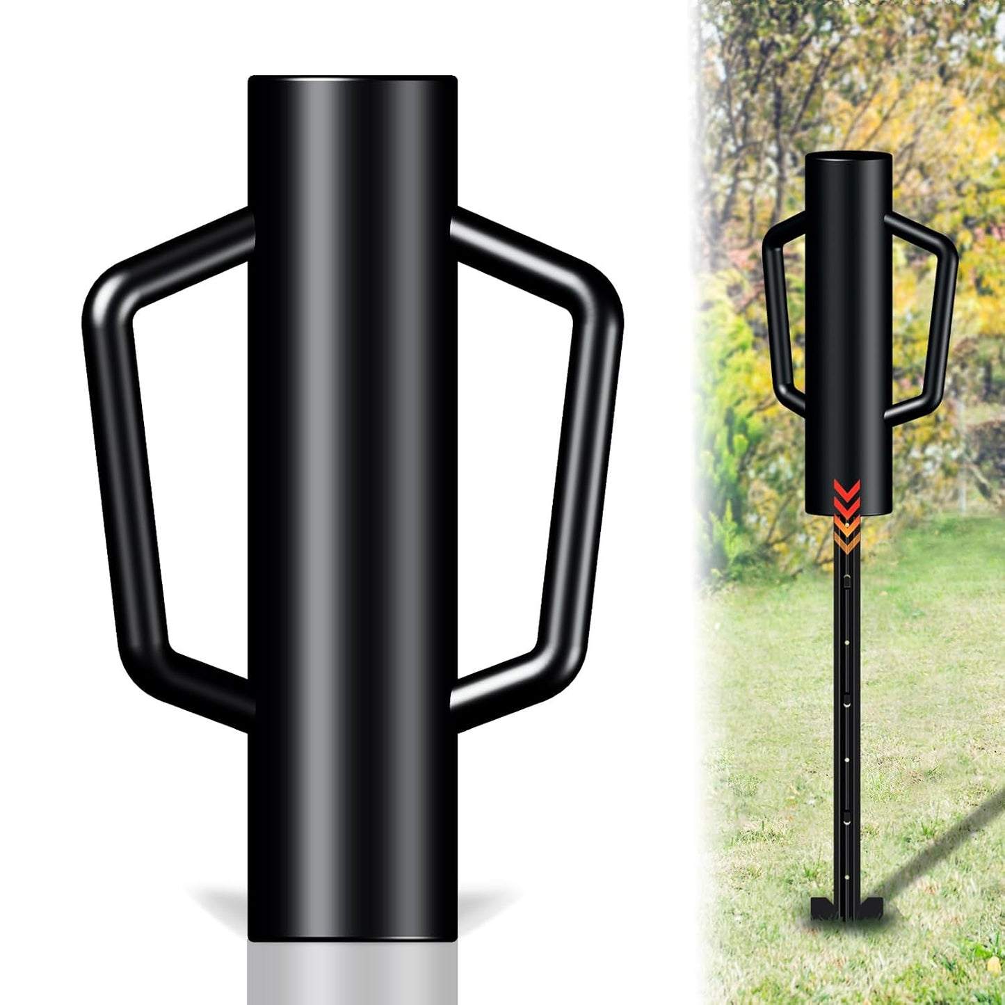 Fence Post Driver with Handle for Easy Post Installation