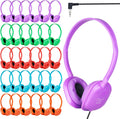 Bulk Headphones 30 Pack for Classroom Kids - Durable Wired Headsets