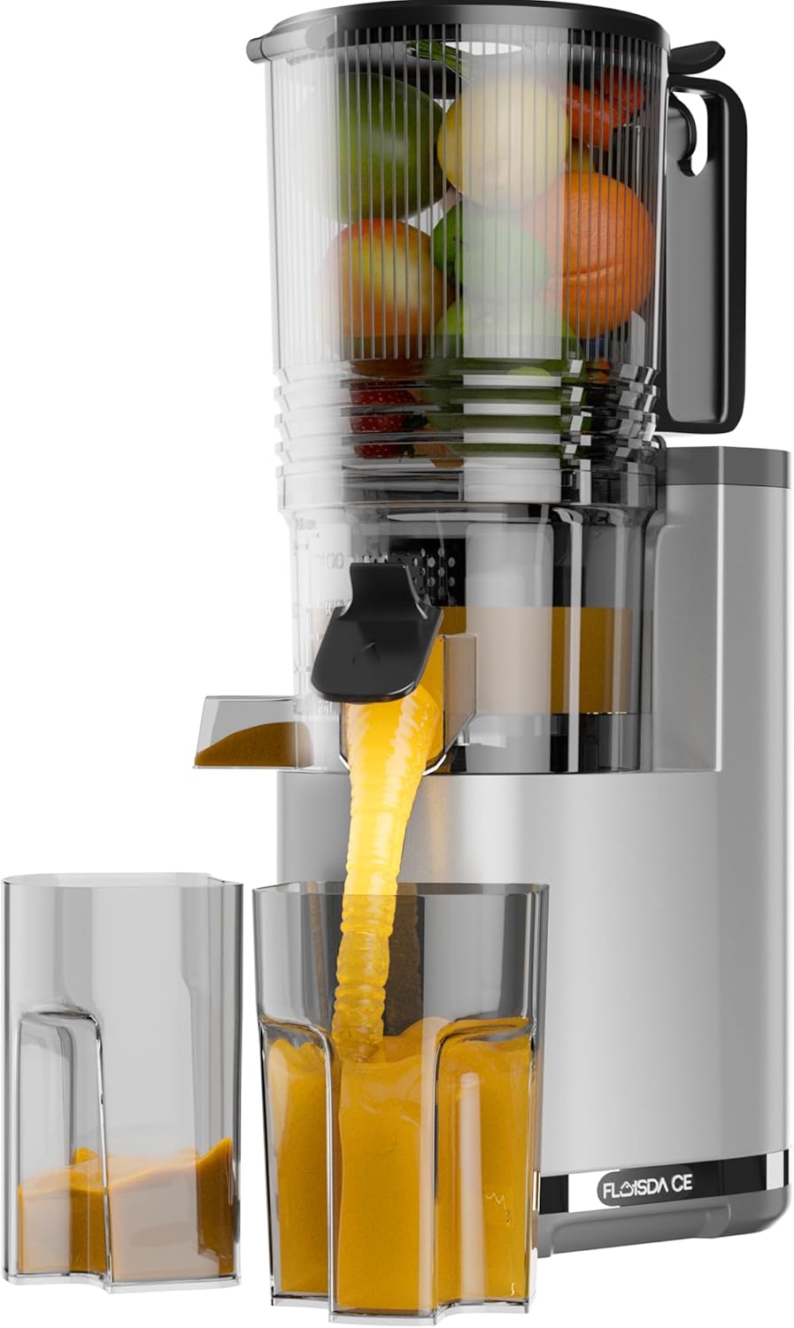 Cold Press Juicer with 6.5 Inch Feed Chute for Whole Fruits