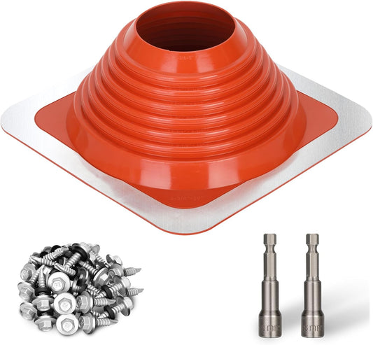 #6 Metal Roof Pipe Flashing Boot for High-Temperature Venting