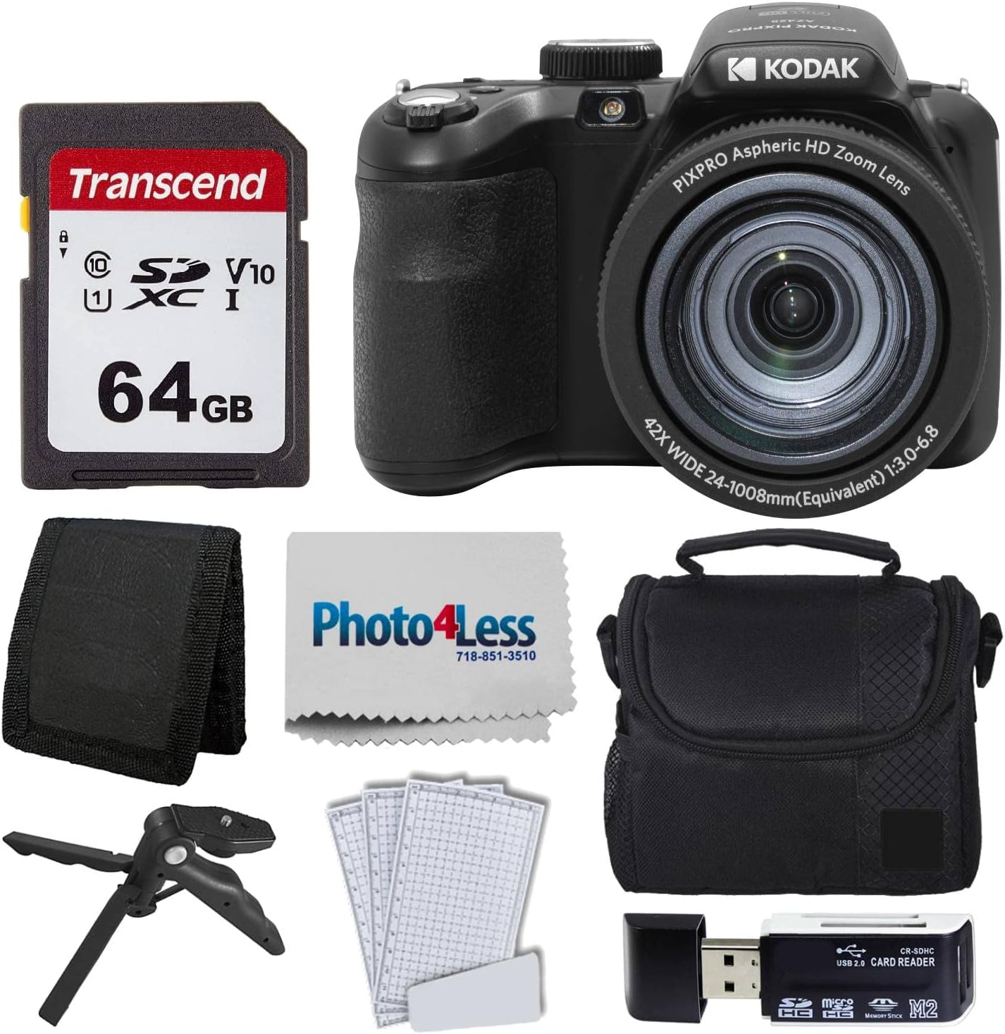 Kodak PIXPRO AZ425 Digital Camera Bundle with Accessories Included