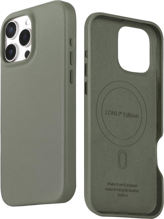 LONLI Edition Italian Leather Case for iPhone 16 Pro Max