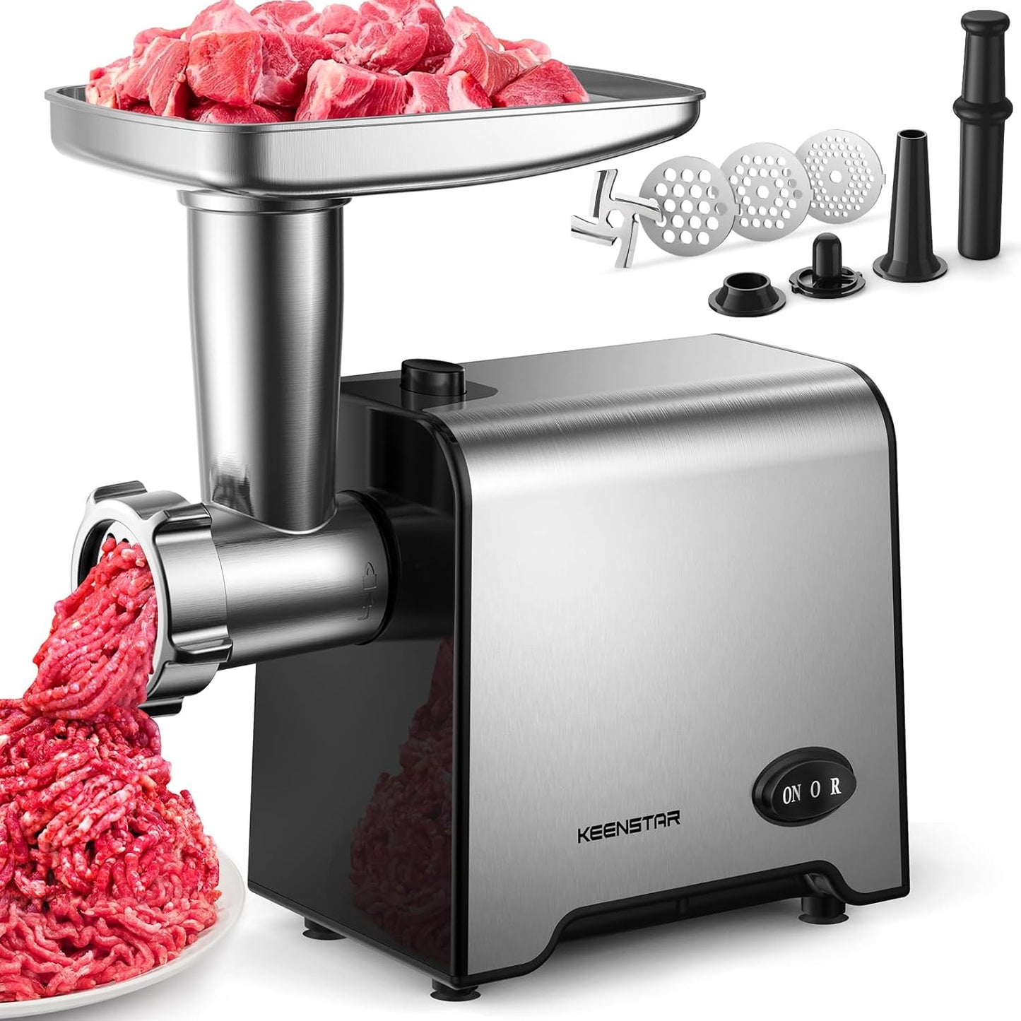 KEENSTAR 3000W Heavy Duty Electric Meat Grinder for Home Use