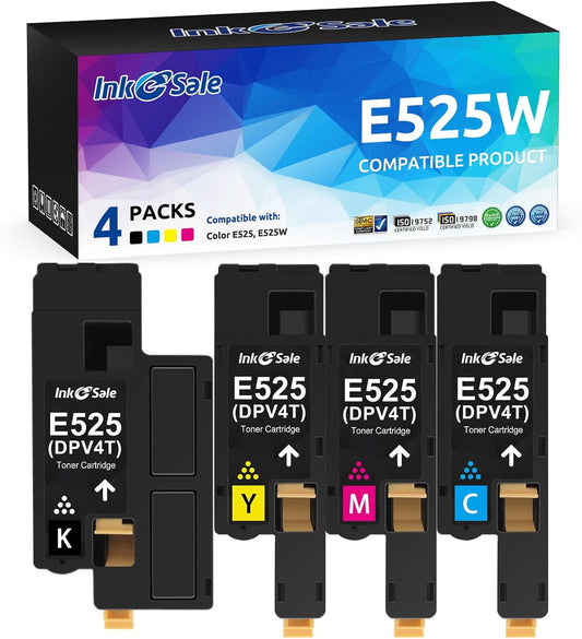 Compatible Toner Cartridge Replacement for Dell E525W Printers