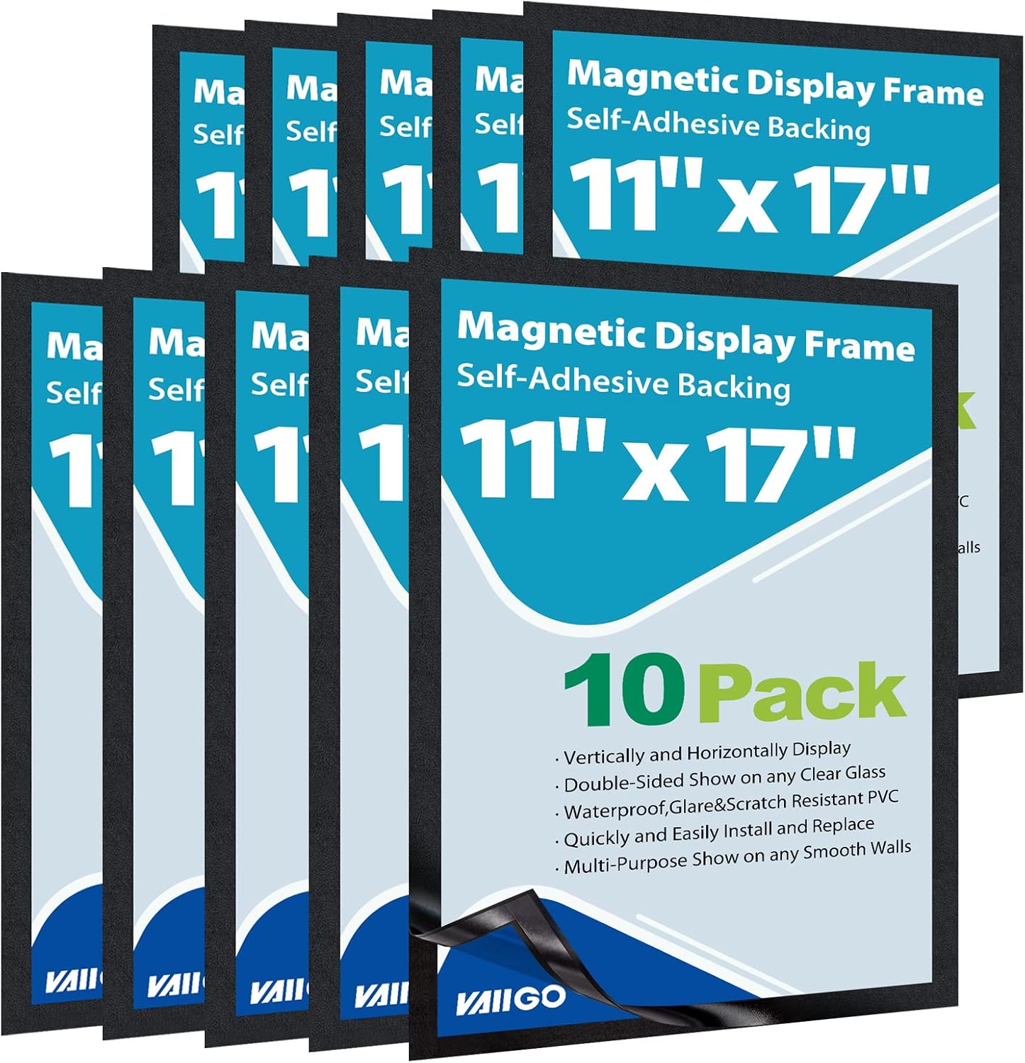 11x17 Self Adhesive Magnetic Sign Holder for Versatile Displays