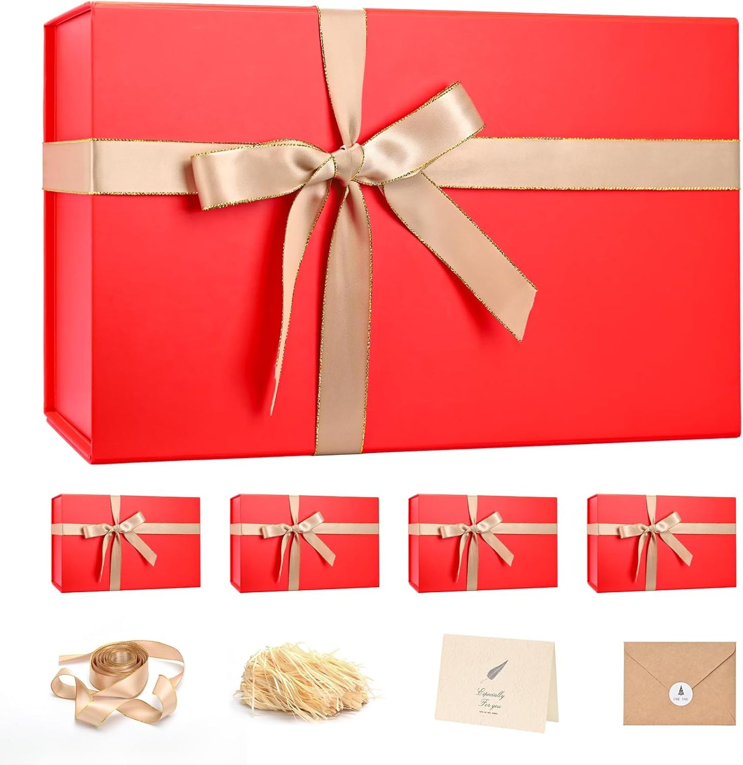 LIFELUM Large Gift Box 14x8.5x4.5 for Christmas and More