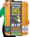 30 x 20 Organic Extra Large Cutting Board - Lifetime Replacement