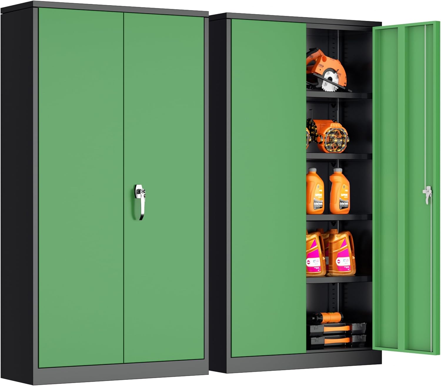 INTERGREAT Metal Storage Cabinet with Locking Doors and Shelves