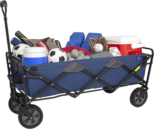 Collapsible Beach Cart - Heavy Duty Utility Wagon