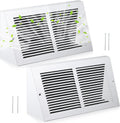 Baseboard Vent Covers 12x6 2 Pack - Steel Return Air Grilles