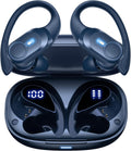 BOLOXA Wireless Earbuds: 70H Playback, Deep Bass, Waterproof, Blue