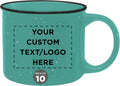 Custom Ceramic Campfire Coffee Mugs Set of 10 for All Occasions