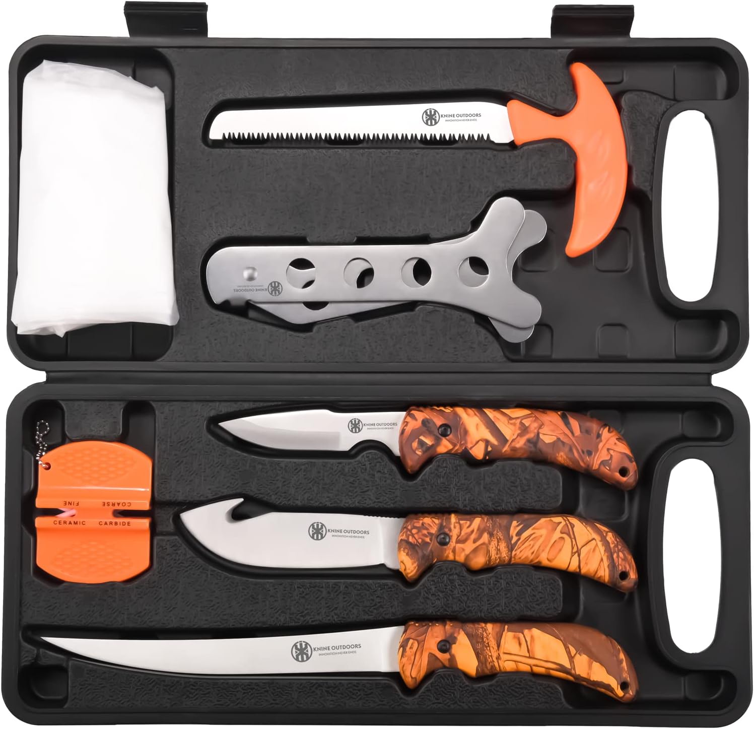 KNINE OUTDOORS Hunting Deer Knife Set for Game Processing